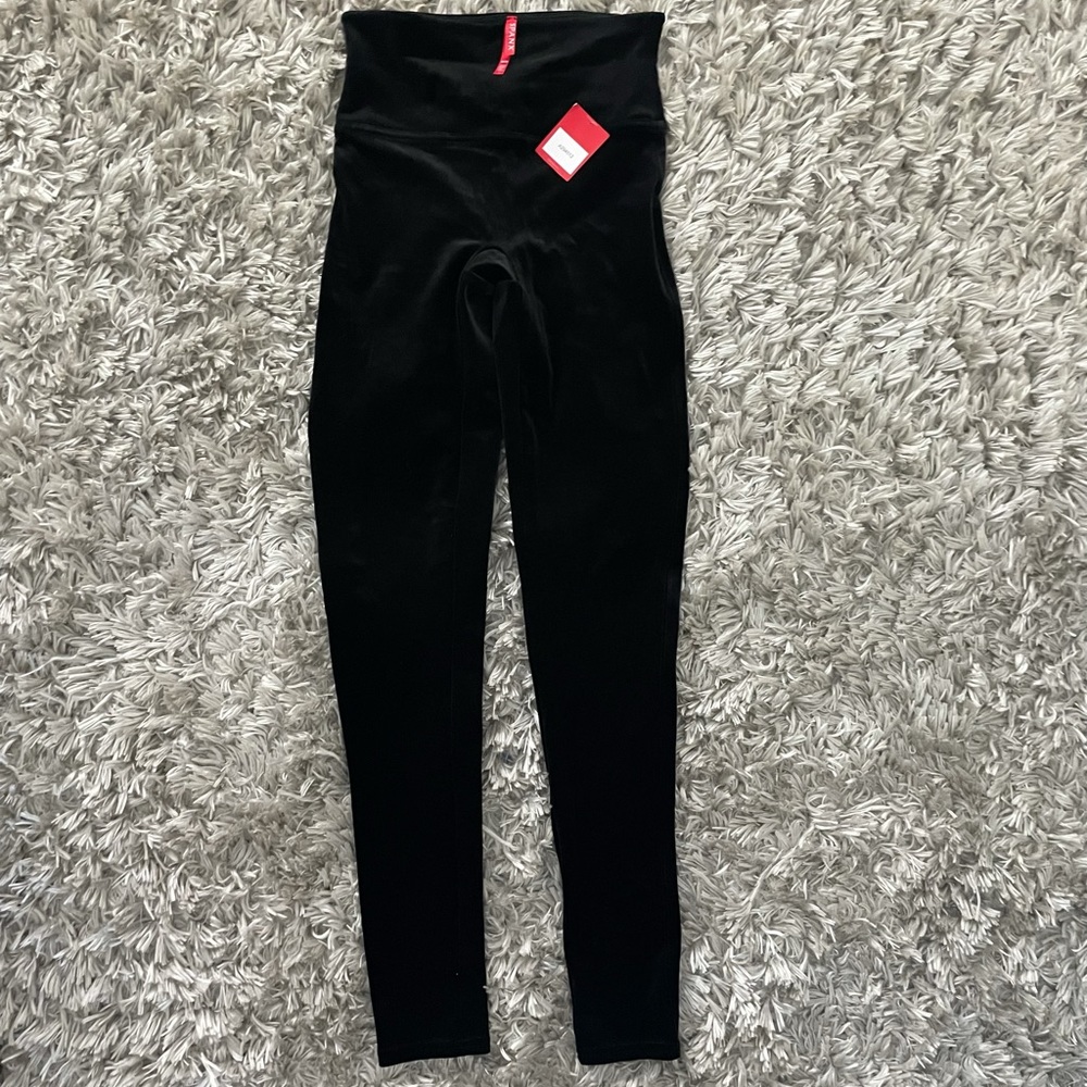 Spank velvet black leggings